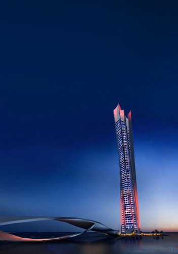 Башня Волны в Дубаи.